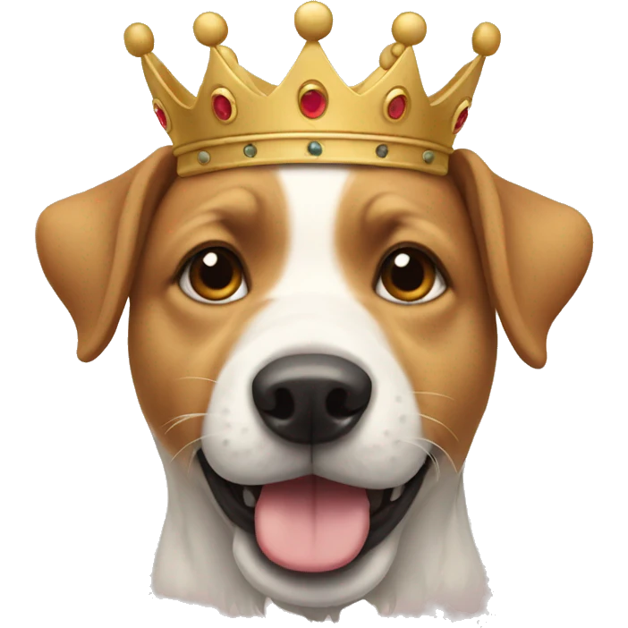 Dog with a crown emoji
