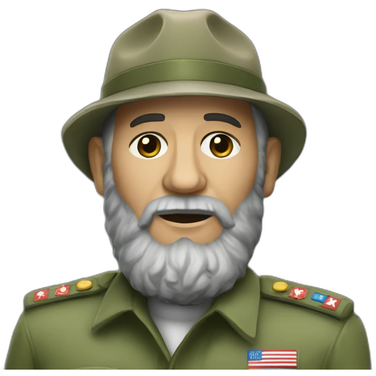 Fidel Castro full body emoji