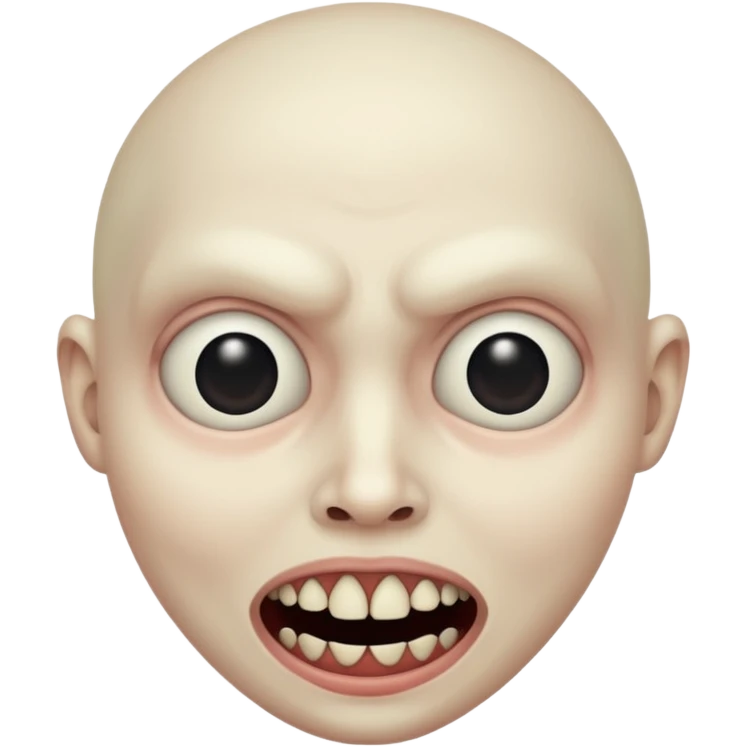 Super freaky but terrifying fsce emoji