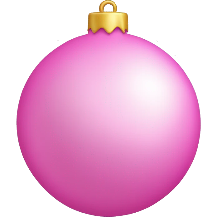 pink x-mas tree ball emoji