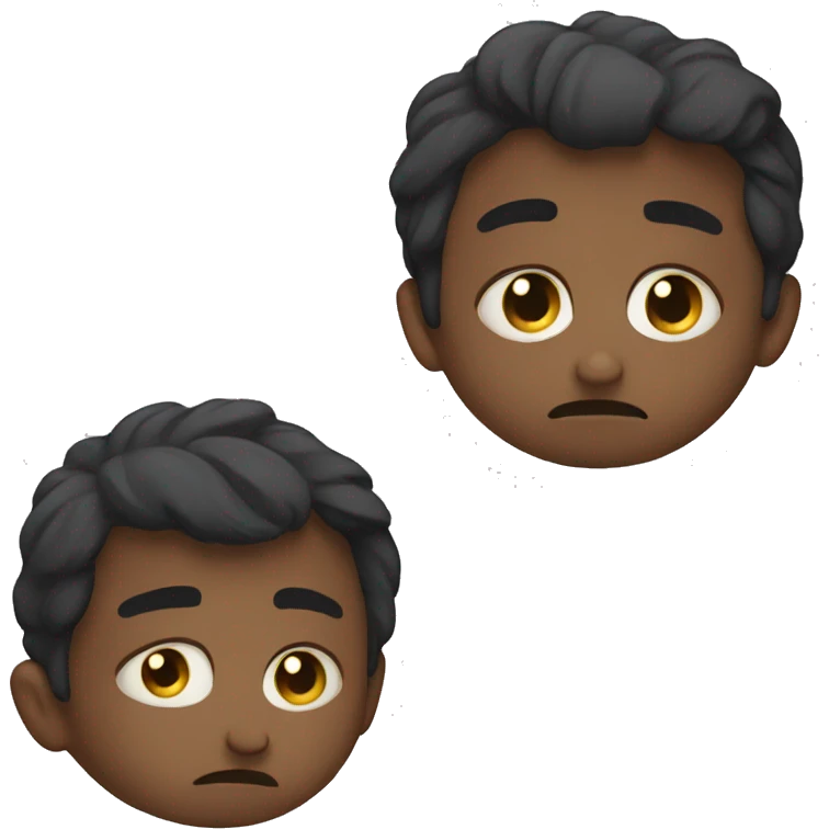 Terrifying sad emoji