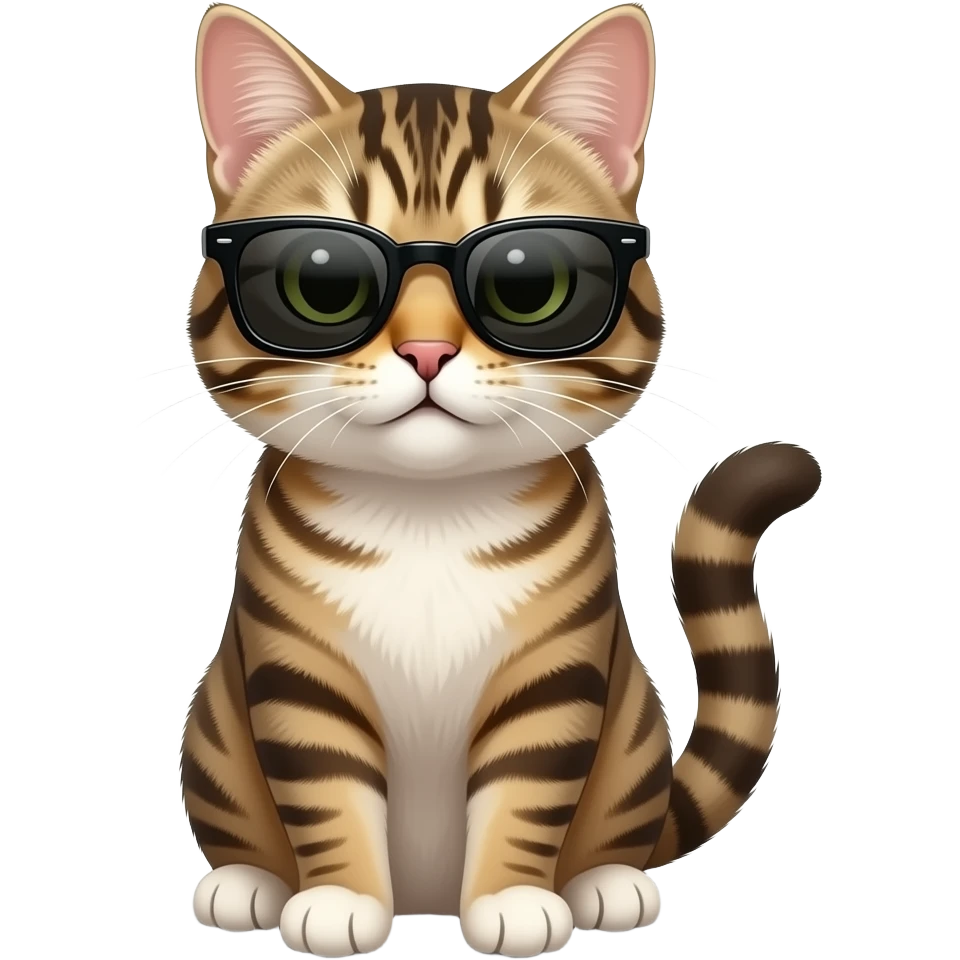 Cat wearing sunglasses emoji