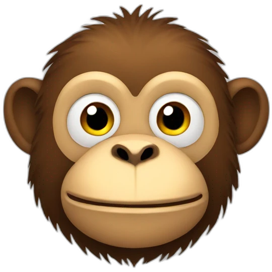Fat monkey emoji