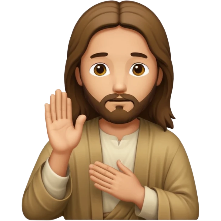 jesus christ pray emoji