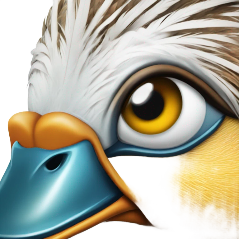 Duck eye rolling  emoji
