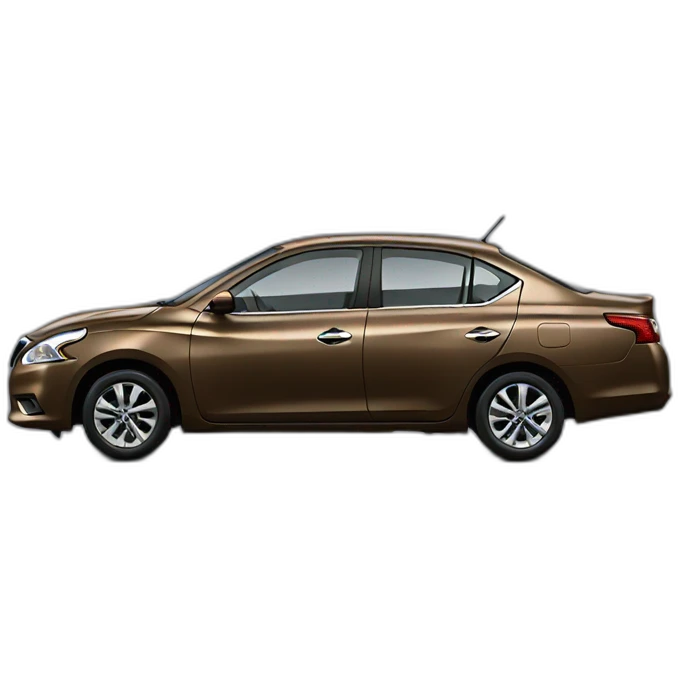 Nissan Sunny 2017 brown emoji