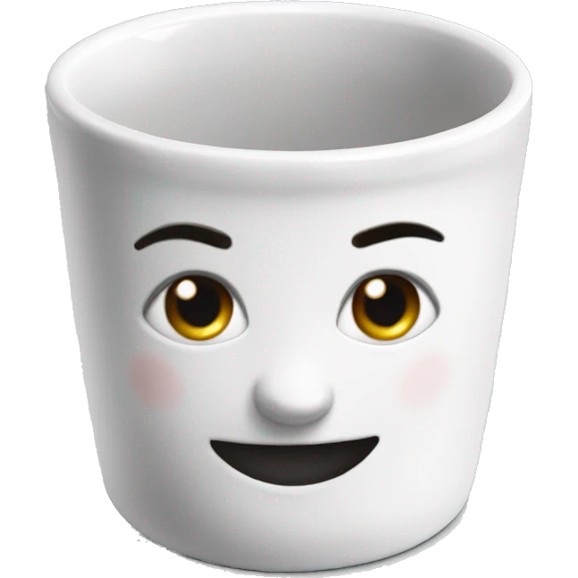 White porcelain ramekin emoji