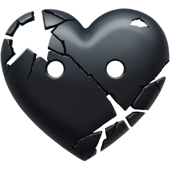 Black heart break emoji emoji