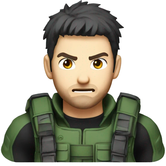 Chris Redfield from Resident Evil emoji