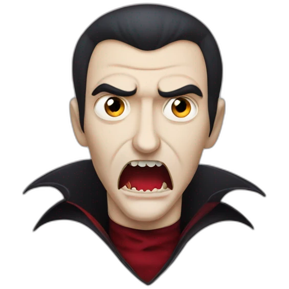 Dracula bitting a neck emoji