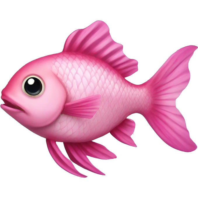 Peixe rosa emoji