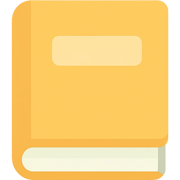 book icon in flat color style emoji