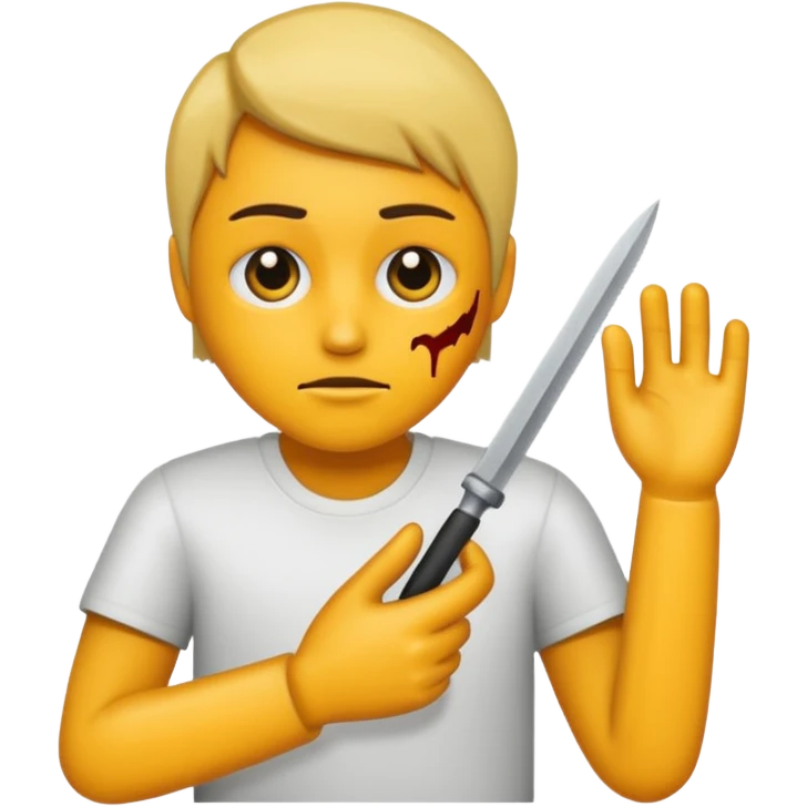 a girl killing herself by jumping off of a building emoji