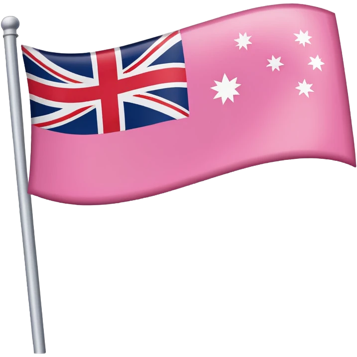 Pink Australian Flag emoji