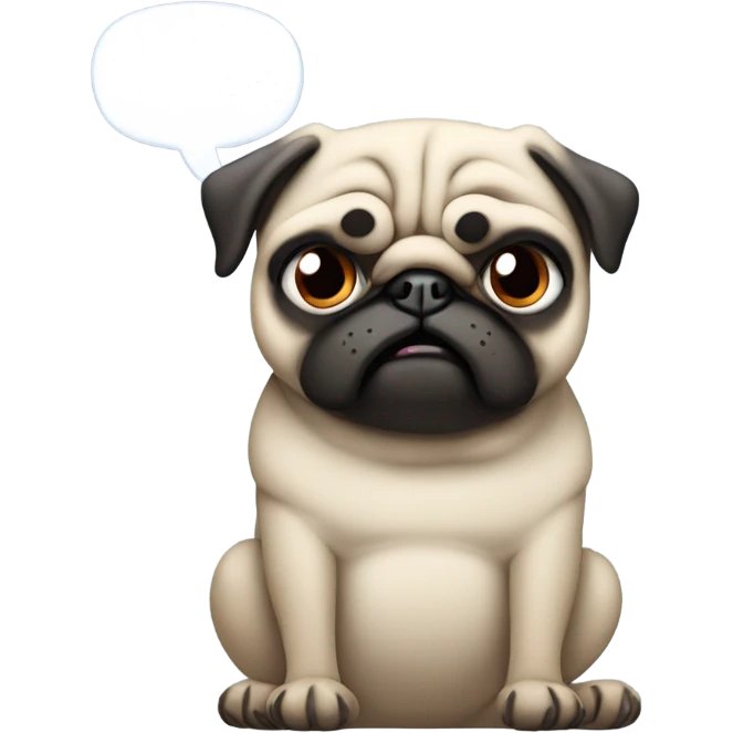 Pug complains about Generation Z emoji