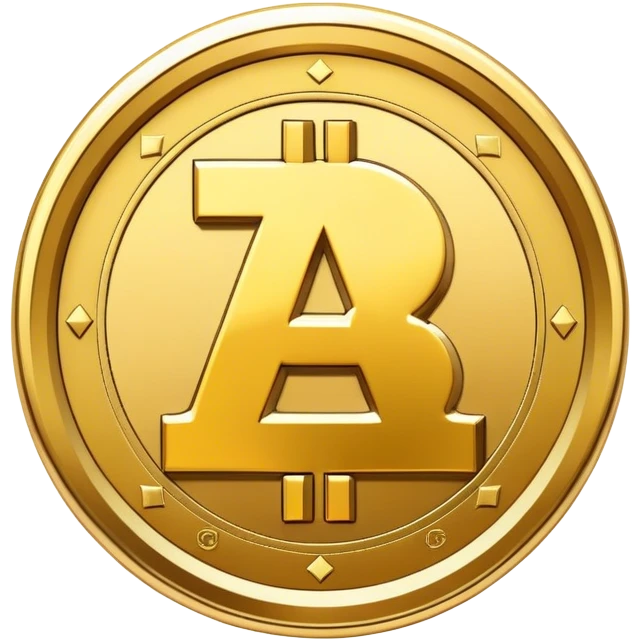 cryptocurrency coin with letter A emoji