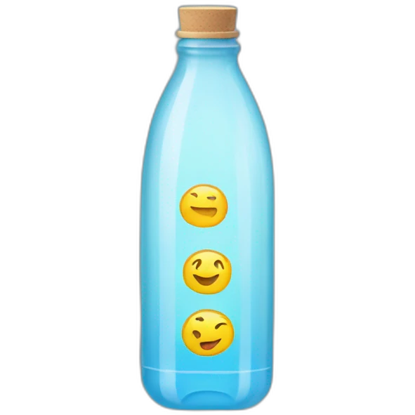 colorful watter bottle emoji