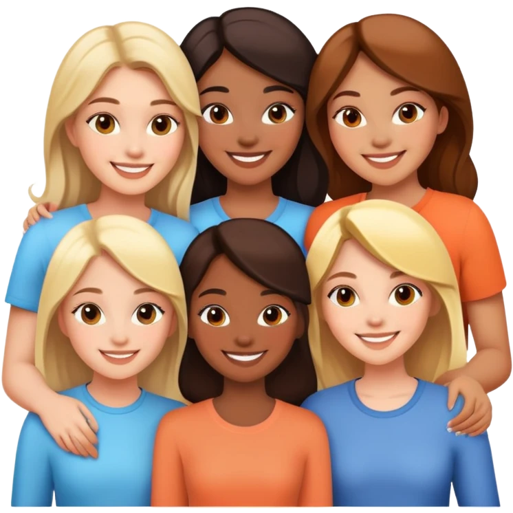 4 girl friends  emoji
