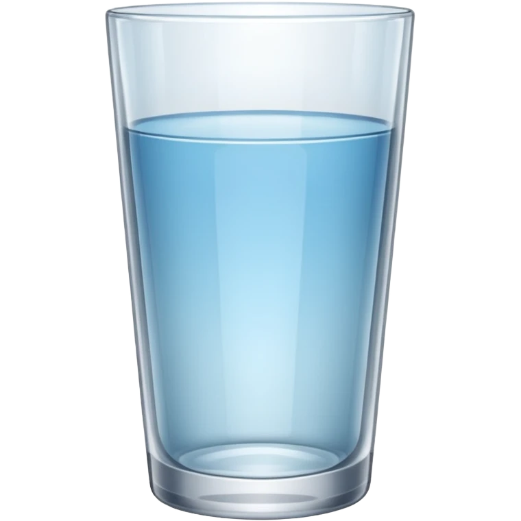 wide empty clear water glass emoji