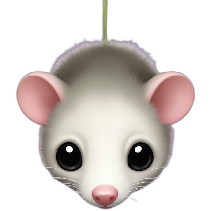 Opossum hanging upside down emoji