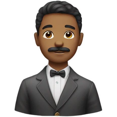 Boy with mustache  emoji