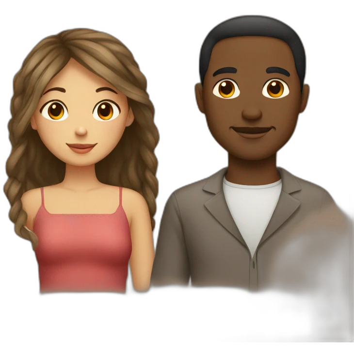 Couple, man malian, girl russian emoji