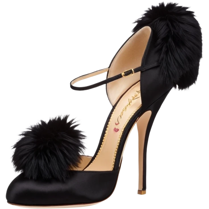 Agent Provocateur Charlotte Olympia ‘Elice’ Silk Satin Marabou emoji