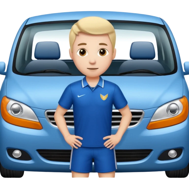 Men into a car deportist  emoji