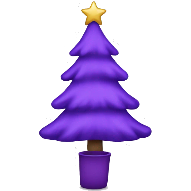 Purple Christmas emoji