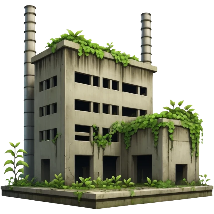 abandoned power plant ruins emoji