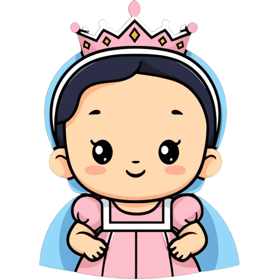 petit bébé princesse emoji