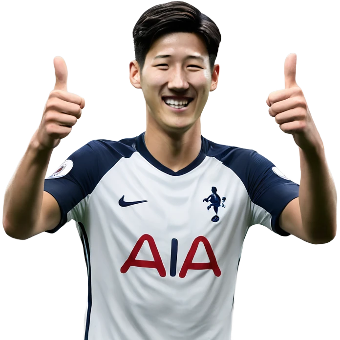 Son Heung-min spurs with thumbs up emoji