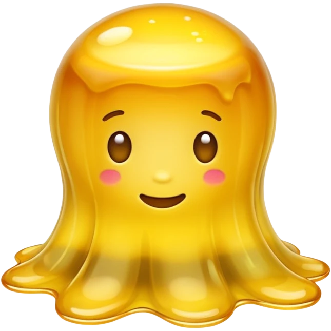Yellow jelly emoji
