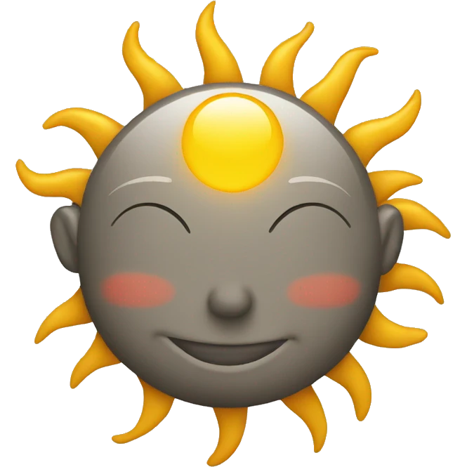 relaxed sun emoji