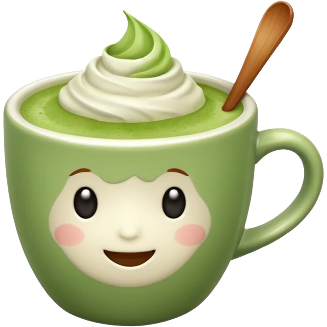 Matcha latte emoji