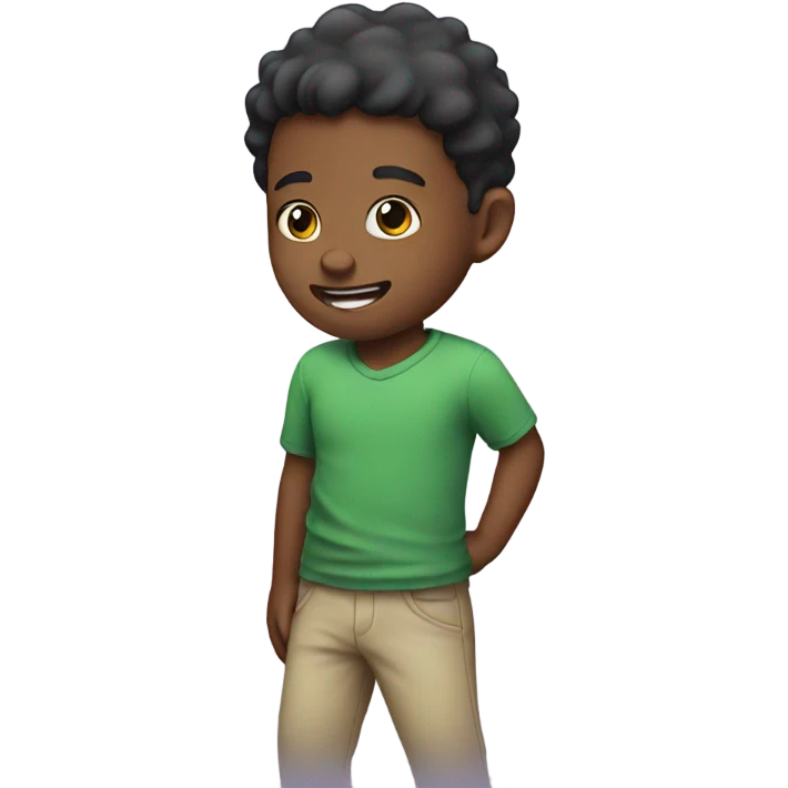 Kid playing emoji