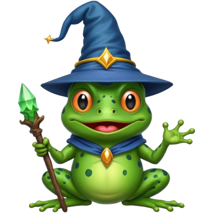 Evil wizard frog emoji