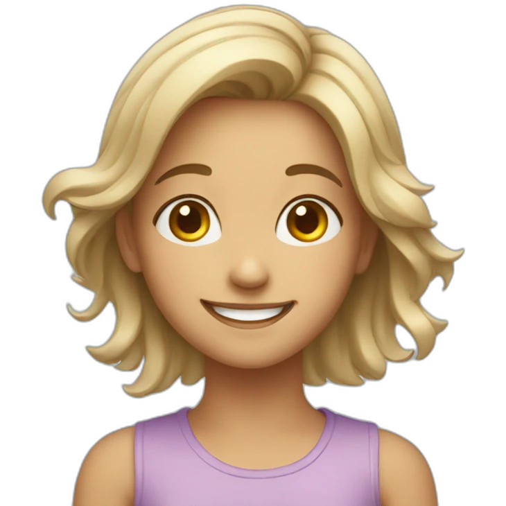 Happy girl emoji