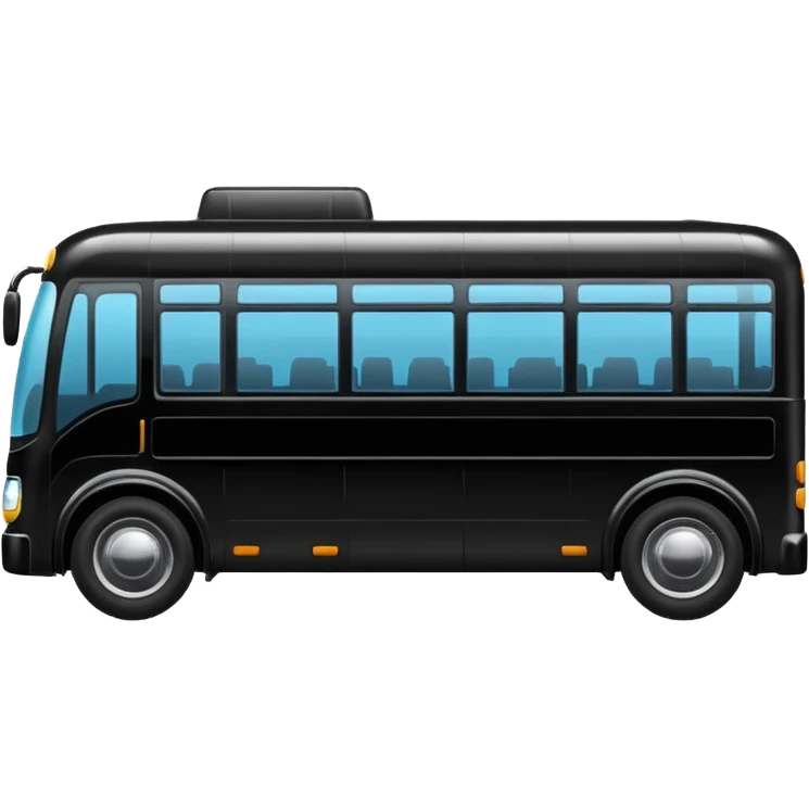 black bus  emoji