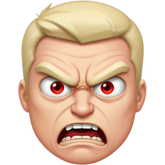 Angry guy emoji