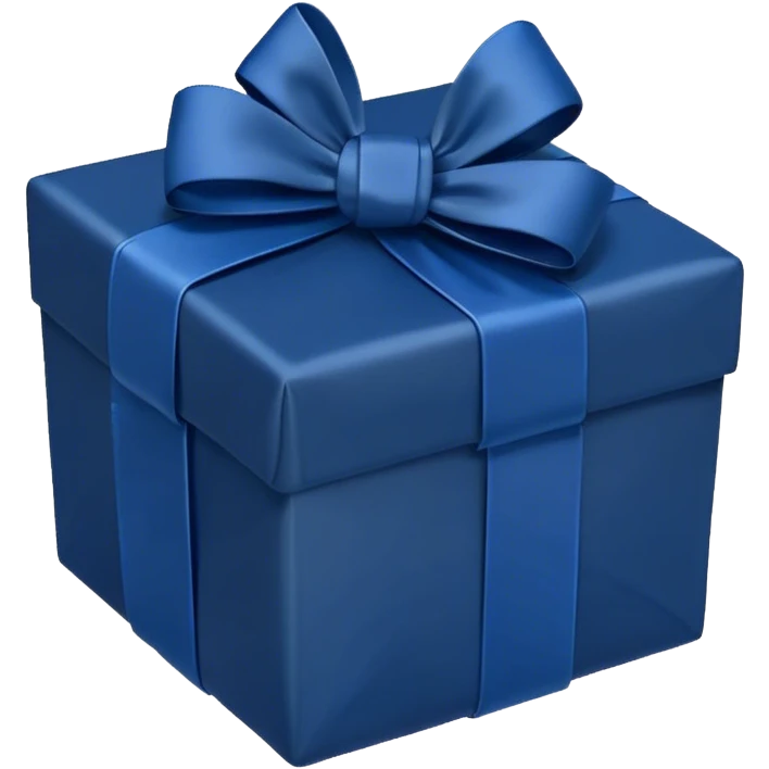 Dark Blue Present emoji
