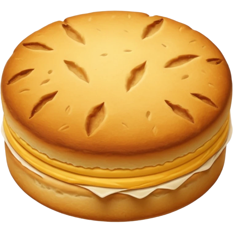 Biscuit rond sans visage emoji