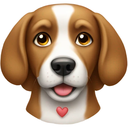 Dog love emoji