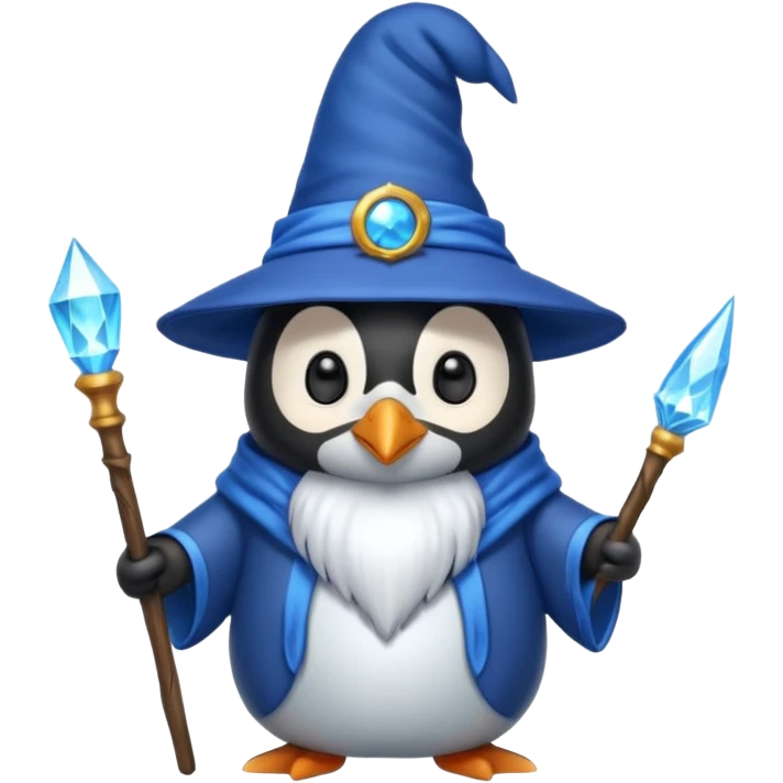 Penguin Wizard emoji