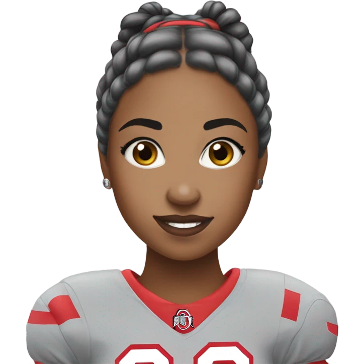 Ohio state girl fan emoji
