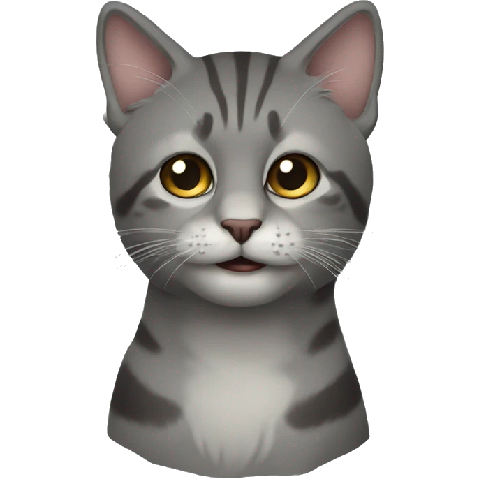 Серая кошка emoji