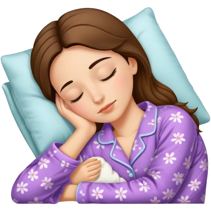 spanish female sleeping in pajama emoji