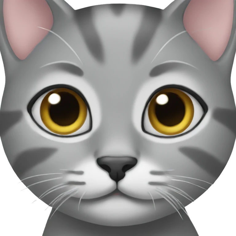 Two grey kittens  emoji