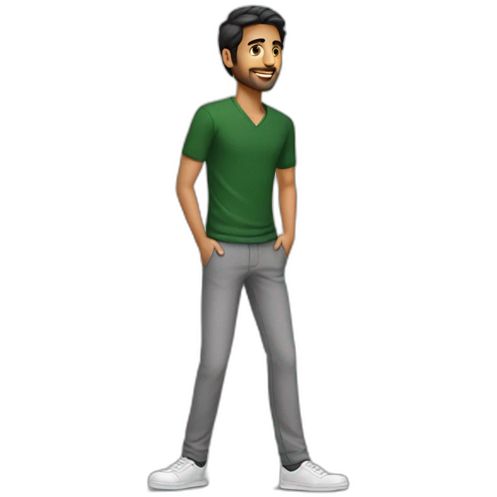 Pakistani guy thin legs emoji