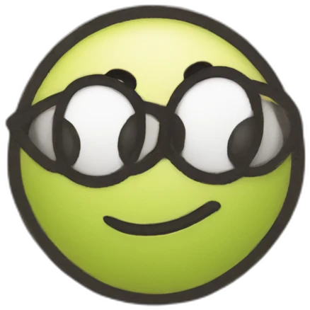 Cartoon character drawn on a post it note emoji